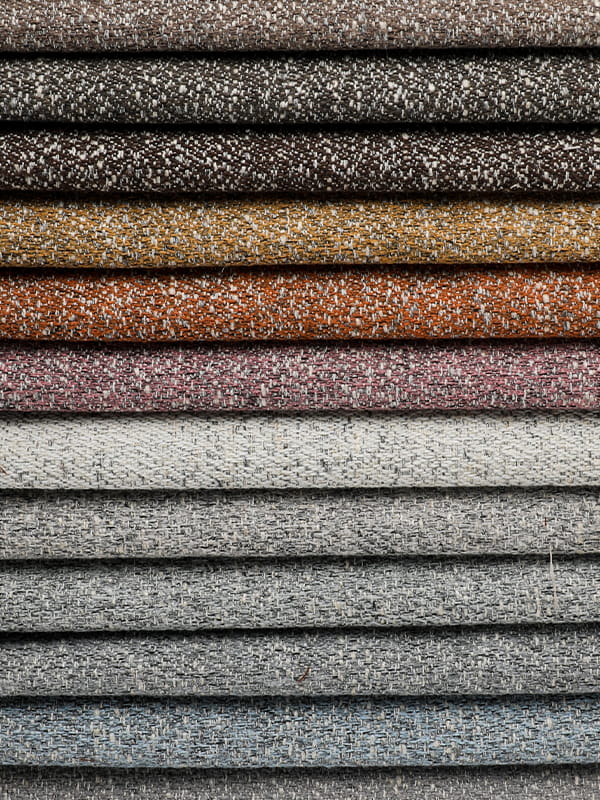 Polyester a ľanová tkanina pre pohovku