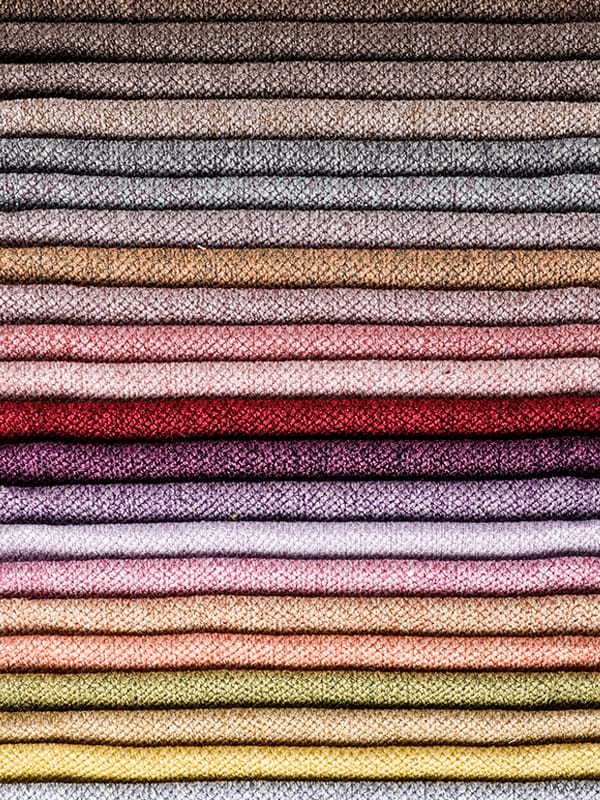 Polyester a ľanová tkanina pre pohovku