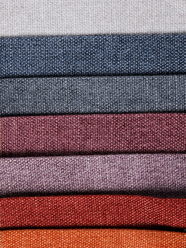 Tkanina tkaniny na pohovke